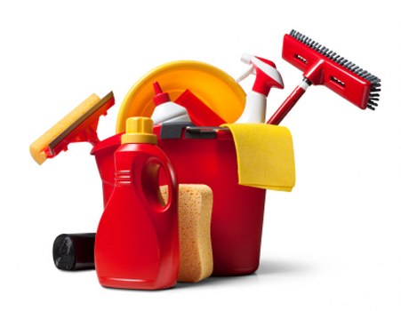 Technician applying carpet cleaning treatment with care